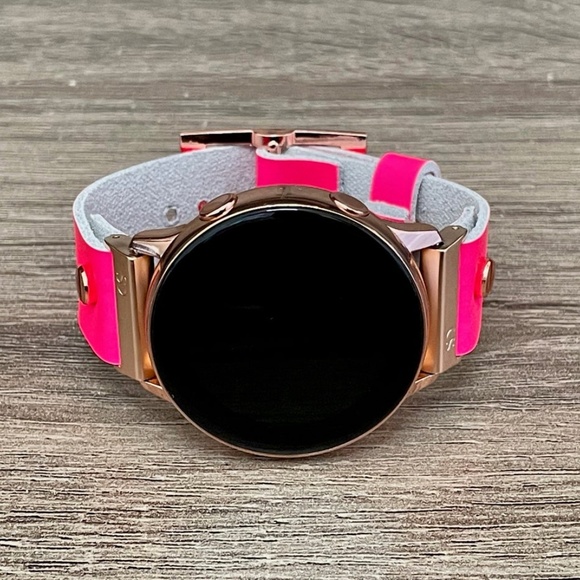 Hot Pink Leather Strap Galaxy Active 40mm Bracelet main image 5